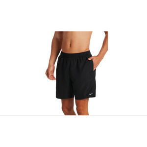 Nike Swim Men's Essential Lap 7" Volley Shorts Solid Black XL 12354